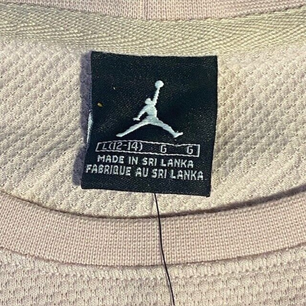 MICHAEL JORDAN jump man WOMEN L (12-14) LONG SLEEVE PINK pullover - Picture 6 of 10